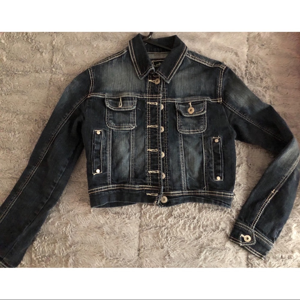 Jean crop jacket